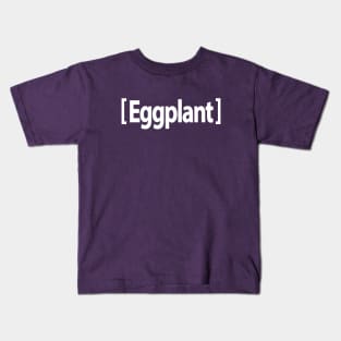 Eggplant Emoji Funny Kids T-Shirt